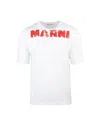 Marni Logo T-shirt In White