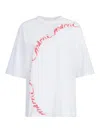 Marni Wavy Logo Cotton-jersey T-shirt In White