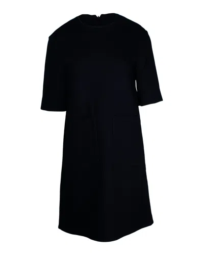 Marni T-shirt Dress In Black Wool