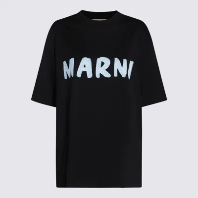 Marni T-shirt E Polo Nero In Black