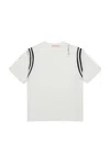 Marni Jersey T-shirt With Striped Armholes In White