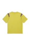 Marni Jersey T-shirt With Striped Armholes In Yellow