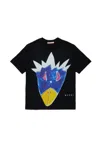 Marni T-shirt In Jersey Con Grafica Jungle In Black