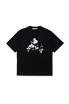 Marni T-shirt In Jersey Con Patch Floreali In Black