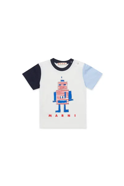 Marni T-shirt In Jersey Con Stampa Galaxy