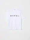 Marni Kids Logo-printed Crewneck T-shirt In White