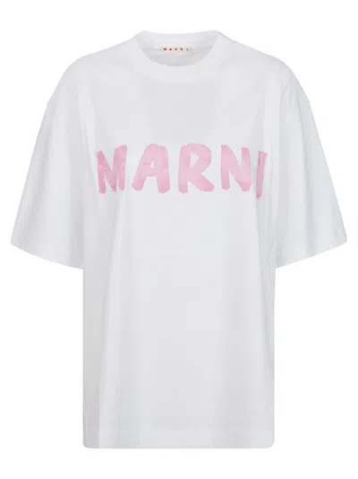 Marni T-shirt In Lily White