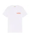 Marni Logo Patch Crewneck T-shirt In Lily White