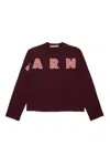 Marni Cotton Long Sleeve T-shirt In Brown