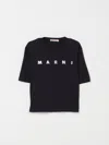 Marni Logo-print Crew-neck T-shirt In Black