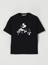 Marni T-shirt In Jersey Con Patch Floreali In Black