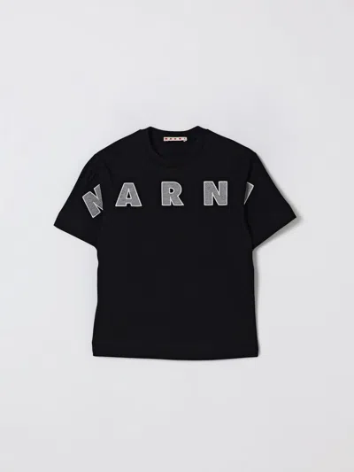 MARNI T-SHIRT MARNI KIDS COLOR BLACK,432726002