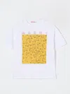 Marni Kids Illustrated Dogs Logo T-shirt In White 1