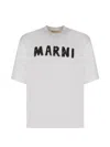 Marni White Logo T-shirt In White