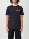 Marni Mens Black Embroidered Logo-patch Crewneck Cotton-jersey T-shirt In Schwarz