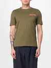 Marni Crew Neck T-shirt With Embroidered Patch In Green