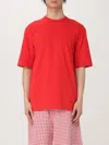 Marni Crewneck T-shirt Short Sleeves In Red