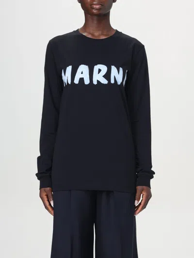 MARNI T-SHIRT MARNI WOMAN COLOR BLACK,F77685002