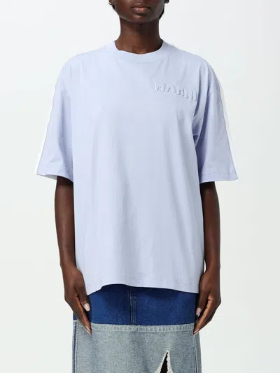 MARNI T-SHIRT MARNI WOMAN COLOR BLUE,F96840009