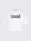 Marni Logo-print Cotton T-shirt In White