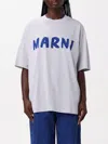 Marni London Grey Cotton T-shirt In Weiss