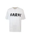 Marni Women Logo Short-sleeved Cotton T-shirt In Low01