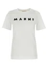 Marni Classic Short-sleeve T-shirt With Scribbled Logo In White