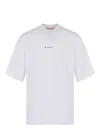 Marni White Cotton T-shirt With Logo Print In White