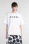 Marni Classic Short-sleeve T-shirt With Scribbled Logo In White