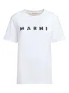 Marni Logo Short-sleeved T-shirt In White