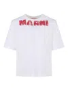 Marni Logo T-shirt In White