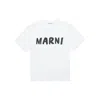 Marni Women Logo Print T-shirt In White