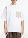 Marni Short Sleeve T-shirt Chest Pocket In White