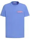 Marni Logo Tee In Blue