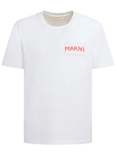 MARNI MARNI T-SHIRT WITH APPLICATION