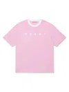 Marni Logo-print Cotton T-shirt In Pink