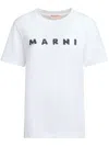 Marni Classic Short-sleeve T-shirt With Scribbled Logo In White