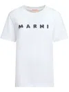 Marni Jersey Logo Short Sleeved T-shirt In White