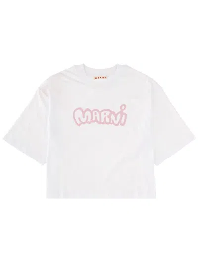 Marni T-shirt With Logo In White