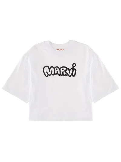 Marni T-shirt With Logo In White