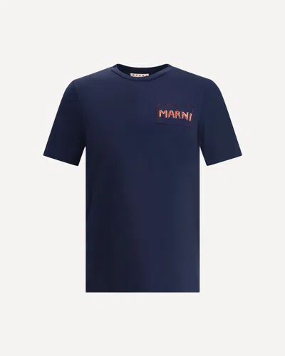 MARNI T-SHIRT WITH PATCH