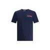 Marni T-shirt With Patch In Blue