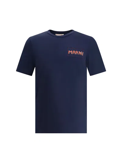 MARNI T-SHIRT WITH PATCH
