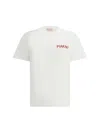 Marni Logo Patch Crewneck T-shirt In Lily White