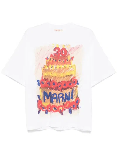 MARNI T-SHIRT WITH PRINT