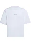Marni White Cotton T-shirt With Logo Print In White