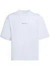 Marni White Cotton T-shirt With Logo Print In White