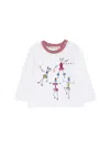 Marni T-shirt With Stylized Logo In Multi