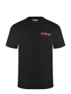 Marni Mens Black Embroidered Logo-patch Crewneck Cotton-jersey T-shirt In Black