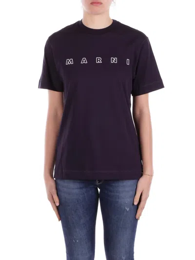Marni T-shirts And Polos Blue In Blu Blu E Verdi